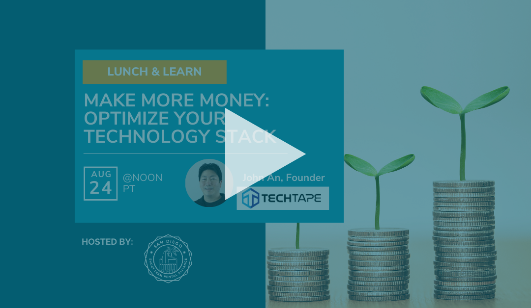 Recording: Make More Money: Optimize Your Technology Stack